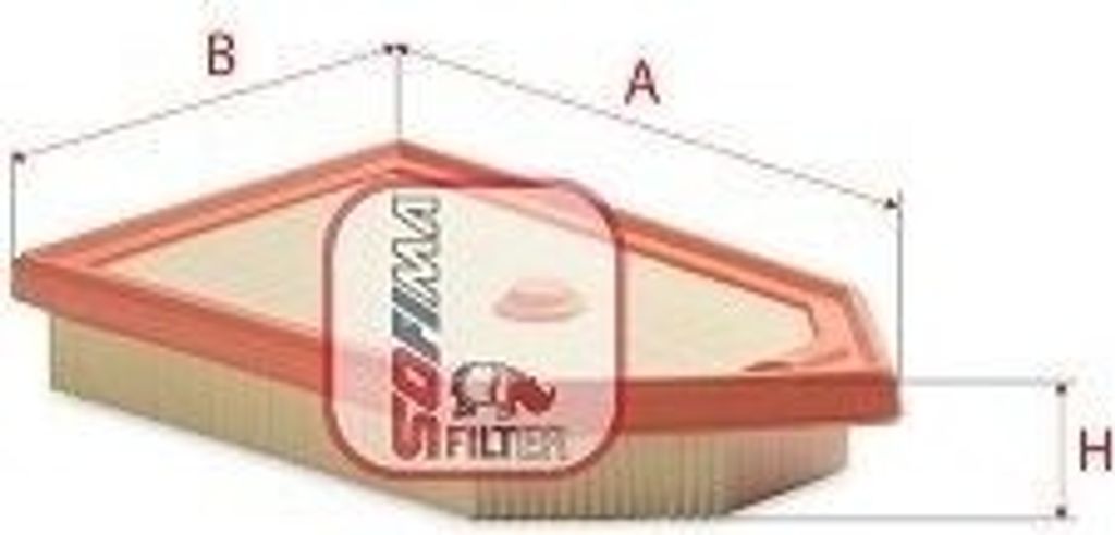 Luftfilter SOFIMA S 3C75 A für FORD Fiesta Mk7 Schrägheck Filtereinsatz
