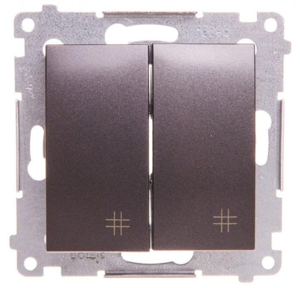 Contacte Simon DW7/2.01/48, plástico, gris antracita, IP20, Imagen del producto 