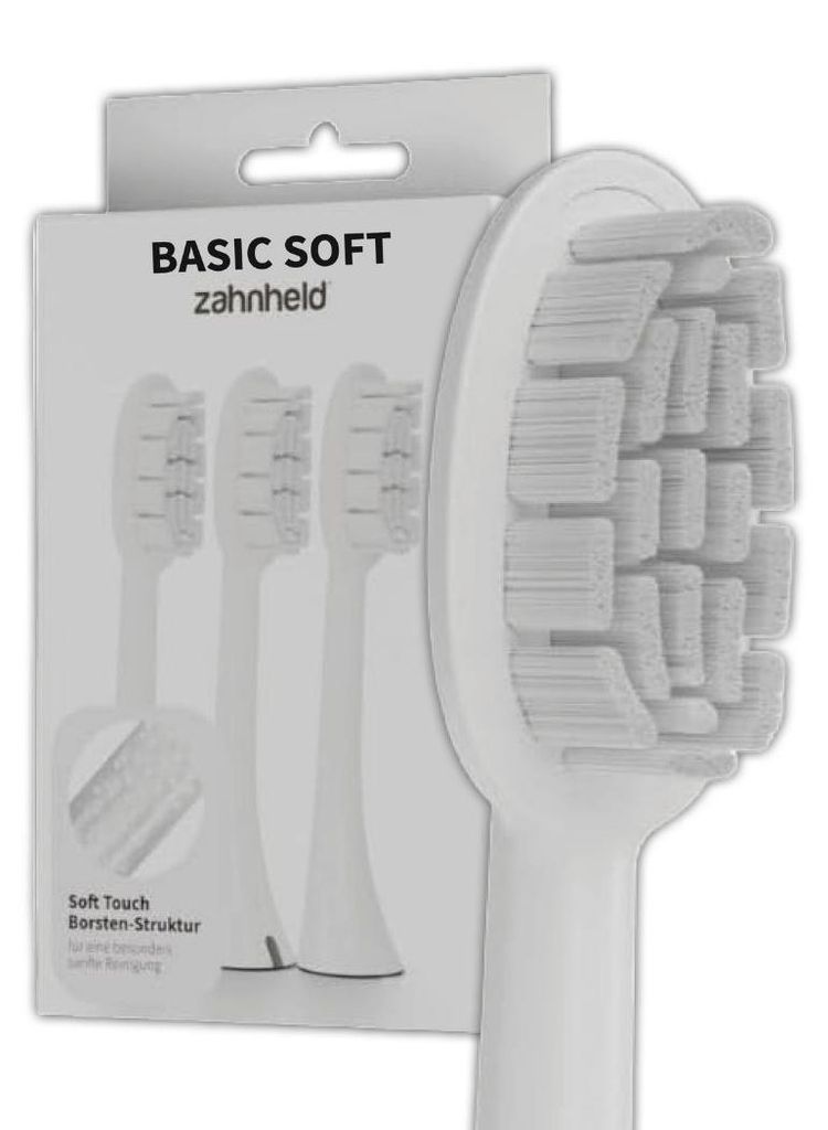 Zahnheld Bürstenkopf Ersatzbürsten Basic Soft - ideal für Produktbild 