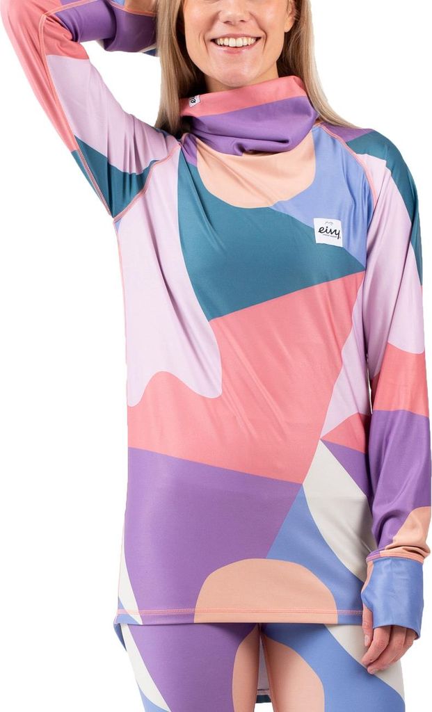 Eivy Damen Funktionsunterwäsche Icecold Gaiter Top, Größe:S, Farben:dusk tie dye