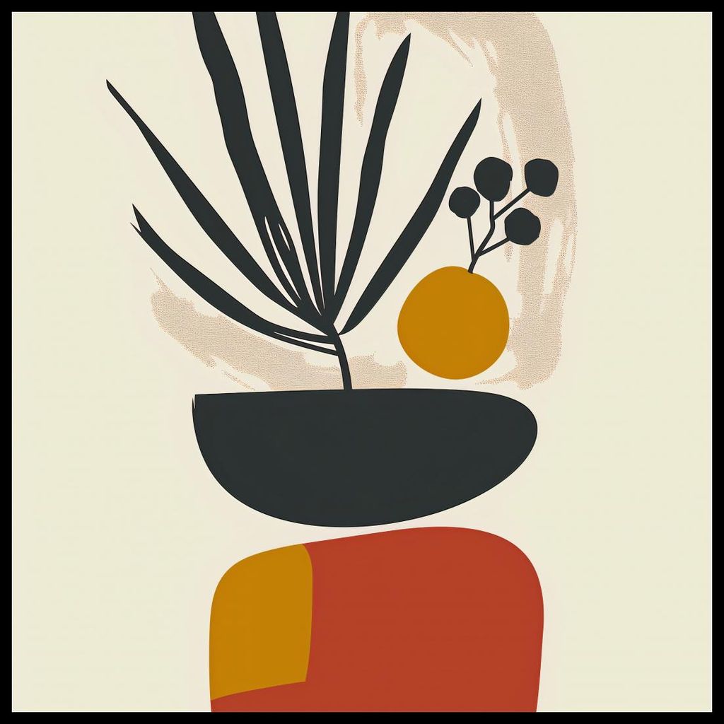 Plakat 60x60cm Botanischer Einblick