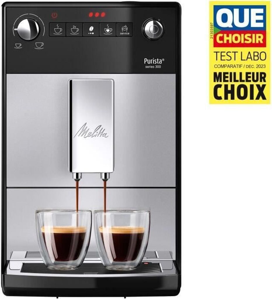 Machine à Café à Grain MELITTA Purista, Argent, Broyeur Image du produit 