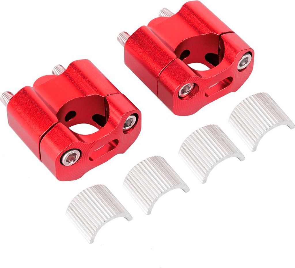 Paar 22 mm/28 mm 1/8in 7/8 Zoll Motorrad -Lenker -Montage -Klemmen Riseradapter CNC Aluminiumlegierter