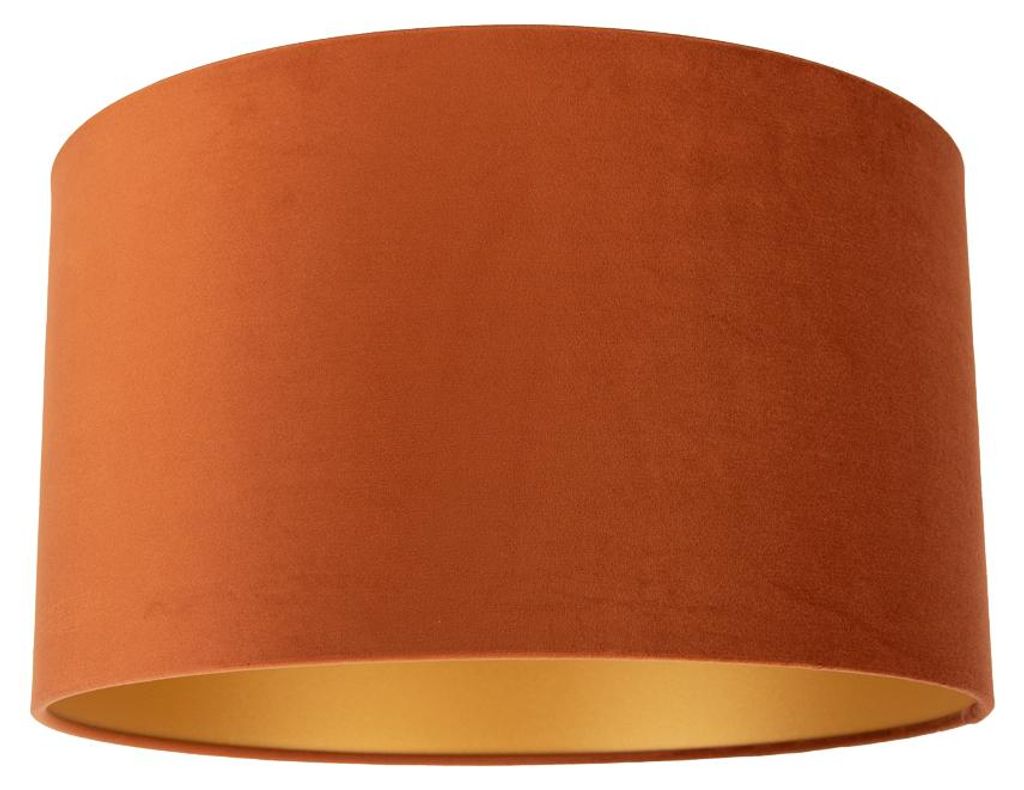 STOfflampenschirm orange mit Goldener Innenseite 35 35 20