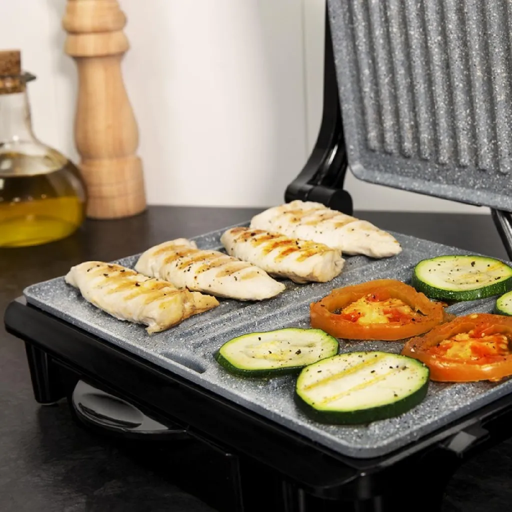 Grill Électrique sans Adhérence RockStone 1500W : Cuisson sans Gras - 6