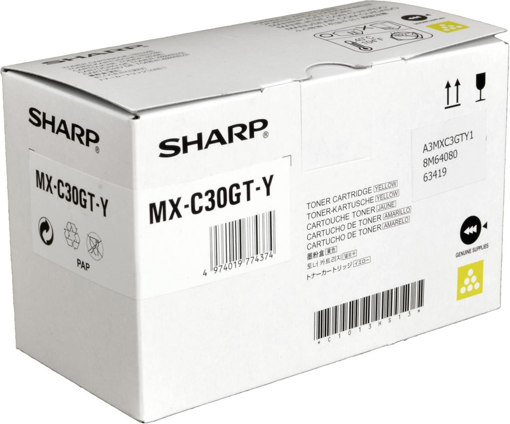 Sharp MXC30GTY, 6000 Seiten, Gelb, 1 Stück(e) Produktbild 