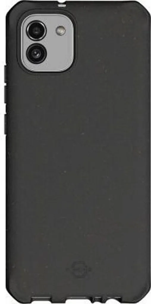 Custodia Itskins FeroniaTerra Samsung Galaxy A03 - Protezione Antiurto Nera