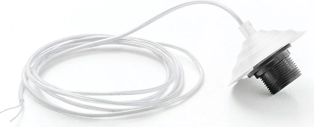Suspension luminaire douille E27 Alice câble transparent de 3 mètres