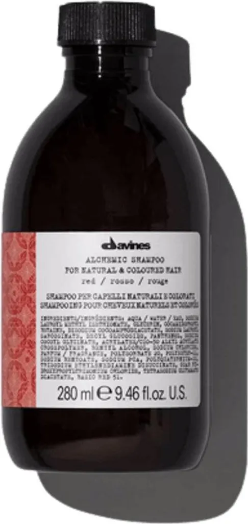 Shampooing Rouge Davines Alchemic aux pigments purs pour reflets 280 ml