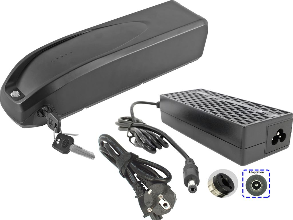 PowerSmart ZZ981004 E-Bike Akku 14Ah/504Wh für Prophete Graveler eSUV Kinder-E-Bike 24'', REX EBike AluATB 24" Graveler Twentyfour Kids mit Ladege...