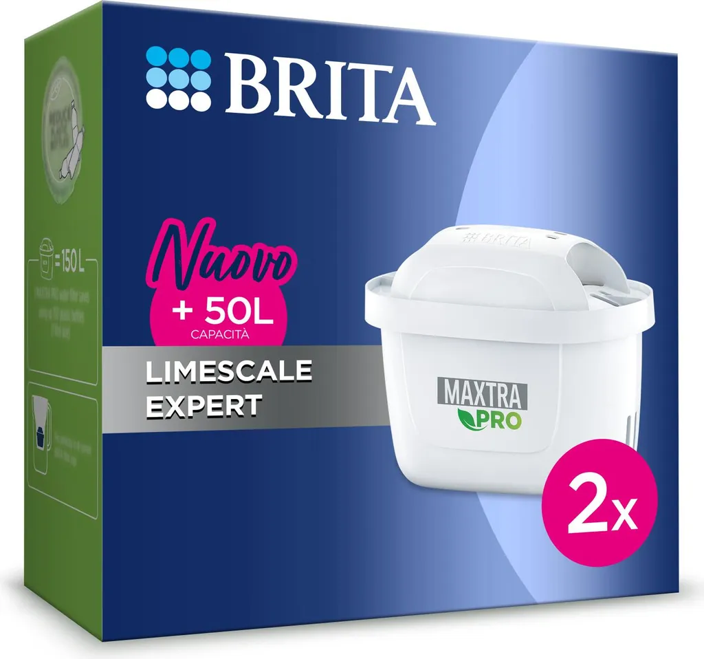 Brita Maxtra Pro Limescale Expert Pack 2: Ricambio Filtro Professionale