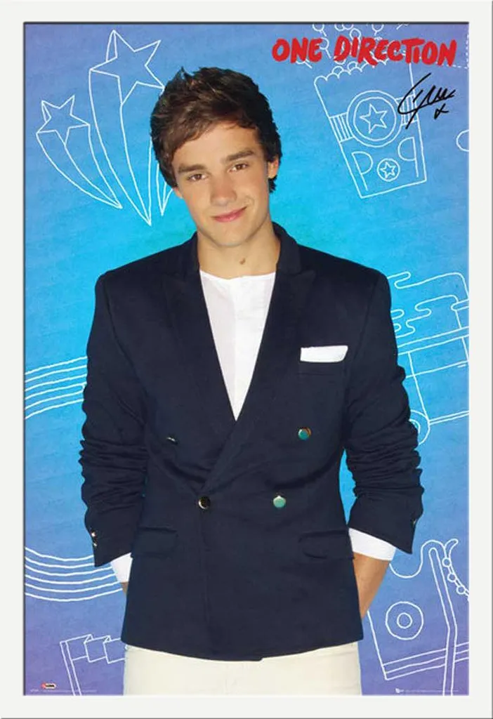 Poster Liam Payne 1D + Cornice Shinsuke Bianca - Must Have Room