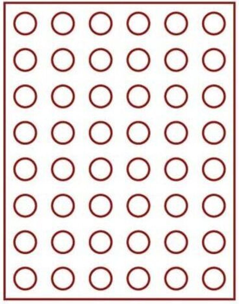 Lindner 2949E Velourseinlage dunkelrot 2949E (Ø 24,25 mm)