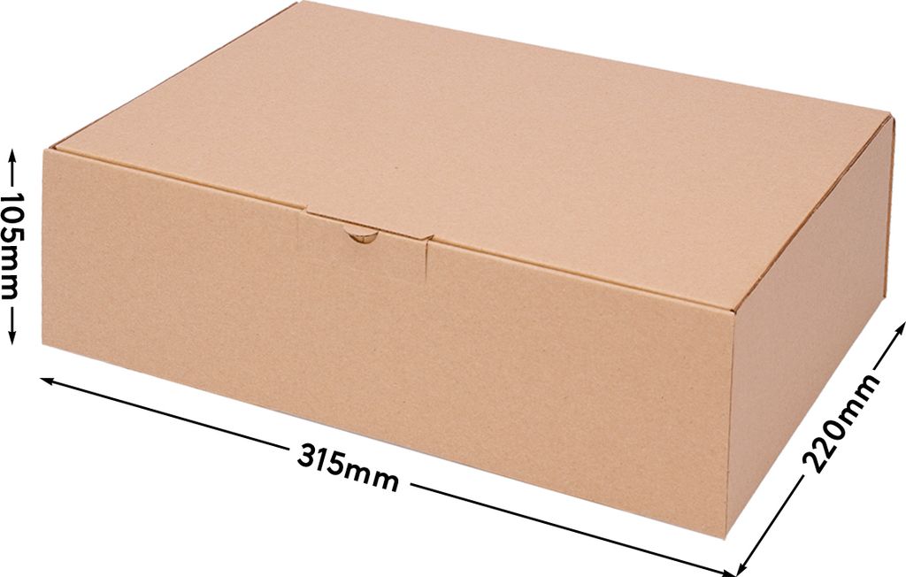 100 Stück Versandkartons 35x25x3 Cm - Braune Faltschachteln Für DHL, Hermes, DPD