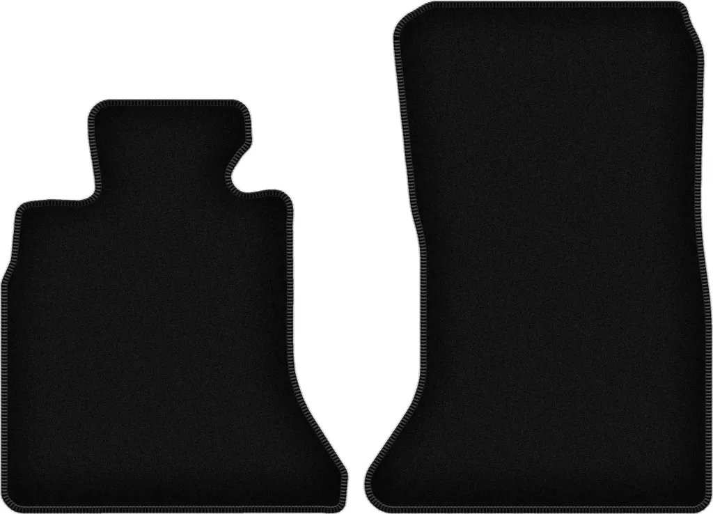 Set Tappetini Anteriori BMW 5 F10 2010-2013 Velluto Nero con Clip