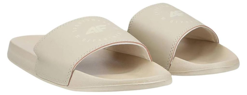 4F - Damen Flipflops "F044A" MR290 (38 EU) (Beige/Cremefarbe)