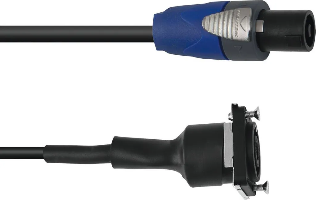 Cordon Speakon PSSO 2 pôles 1m EB - Liaison Audio Cuivre sans Perte