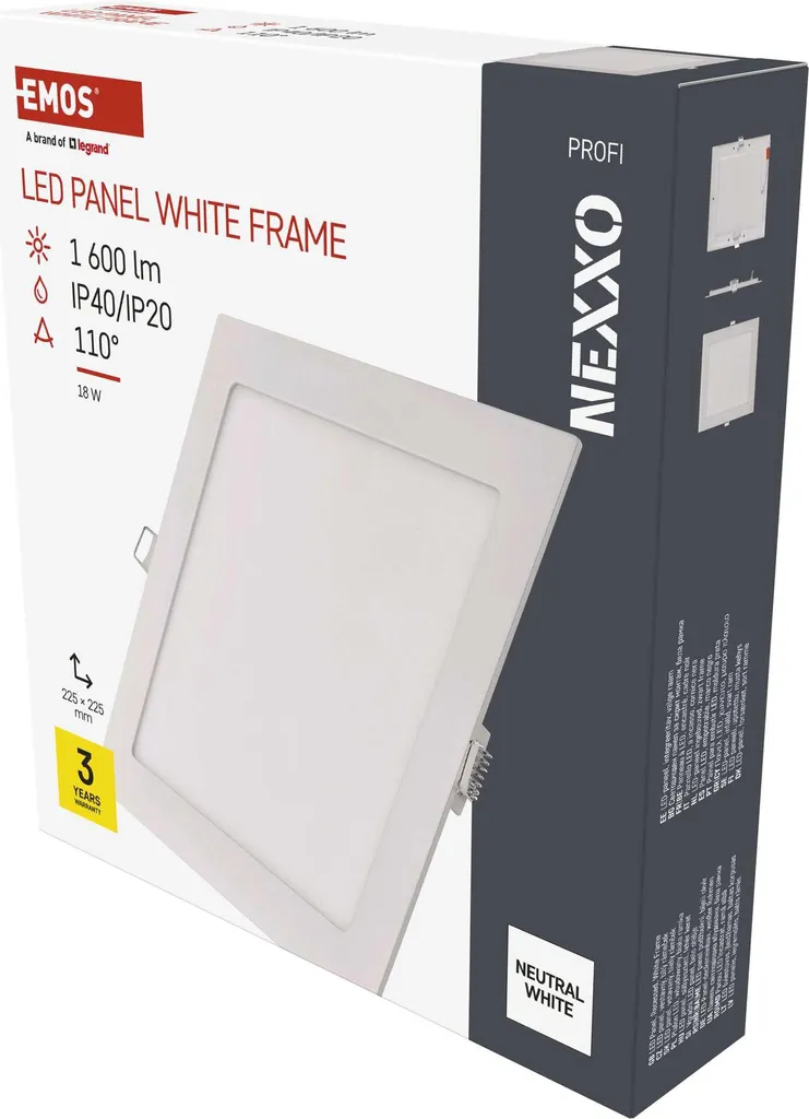 Apparecchio LED EMOS ZD2145 18W 4000K: Standard Professionale NEXXO