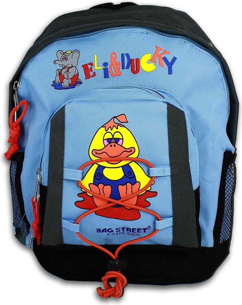 Bag Street Synthetik Rucksack Kinder Sporttasche hellblau 20x15x18 OTJ609B