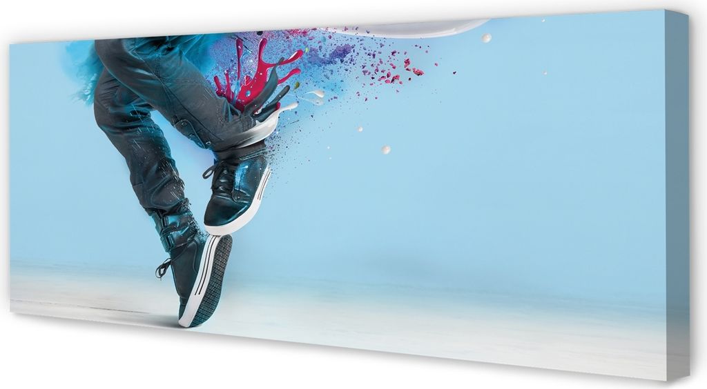 Leinwandbild 125x50 Wandkunst Beine bunter ciapki
