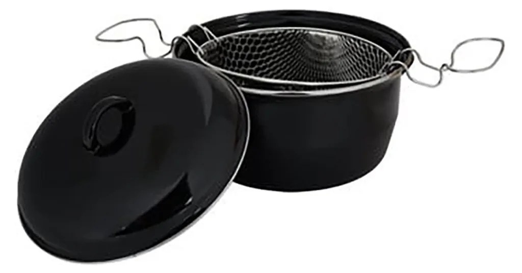 Friteuse HIT émaillée noir 22/24 cm avec insert métal multi-cuisson - 2