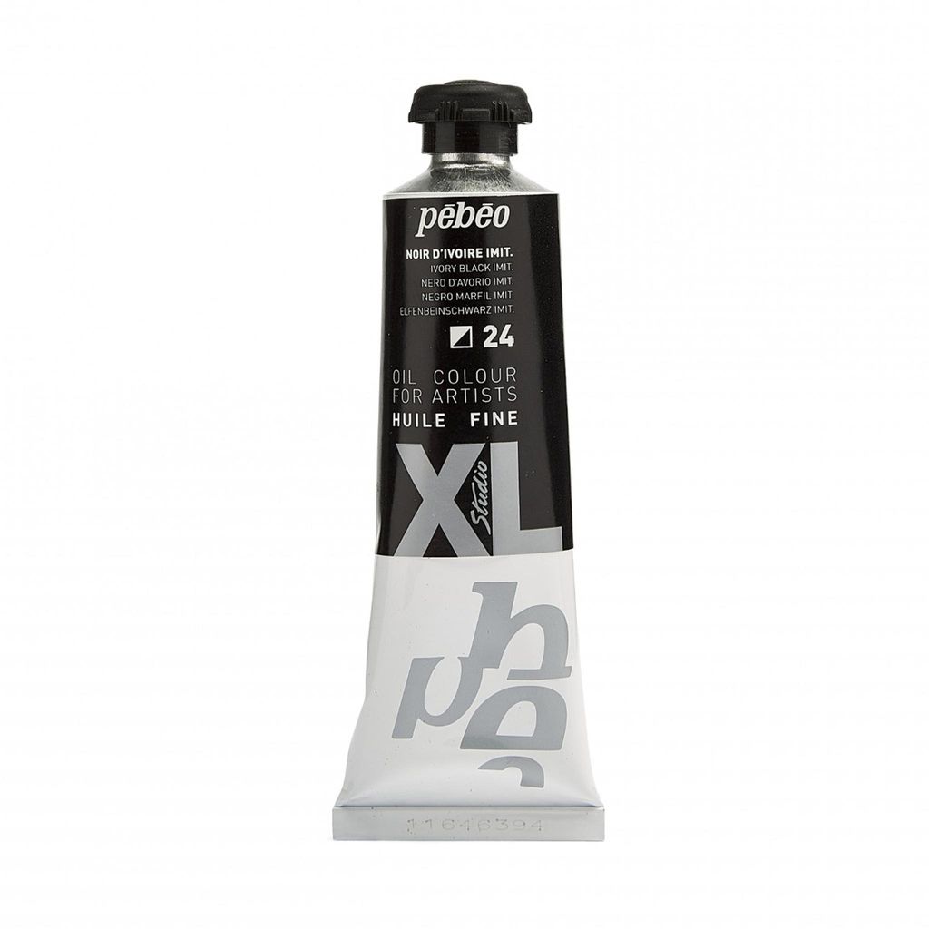 Pebeo Studio XL Ölfarbe, 37 ml, 24 Elfenbeinschwarz Produktbild 
