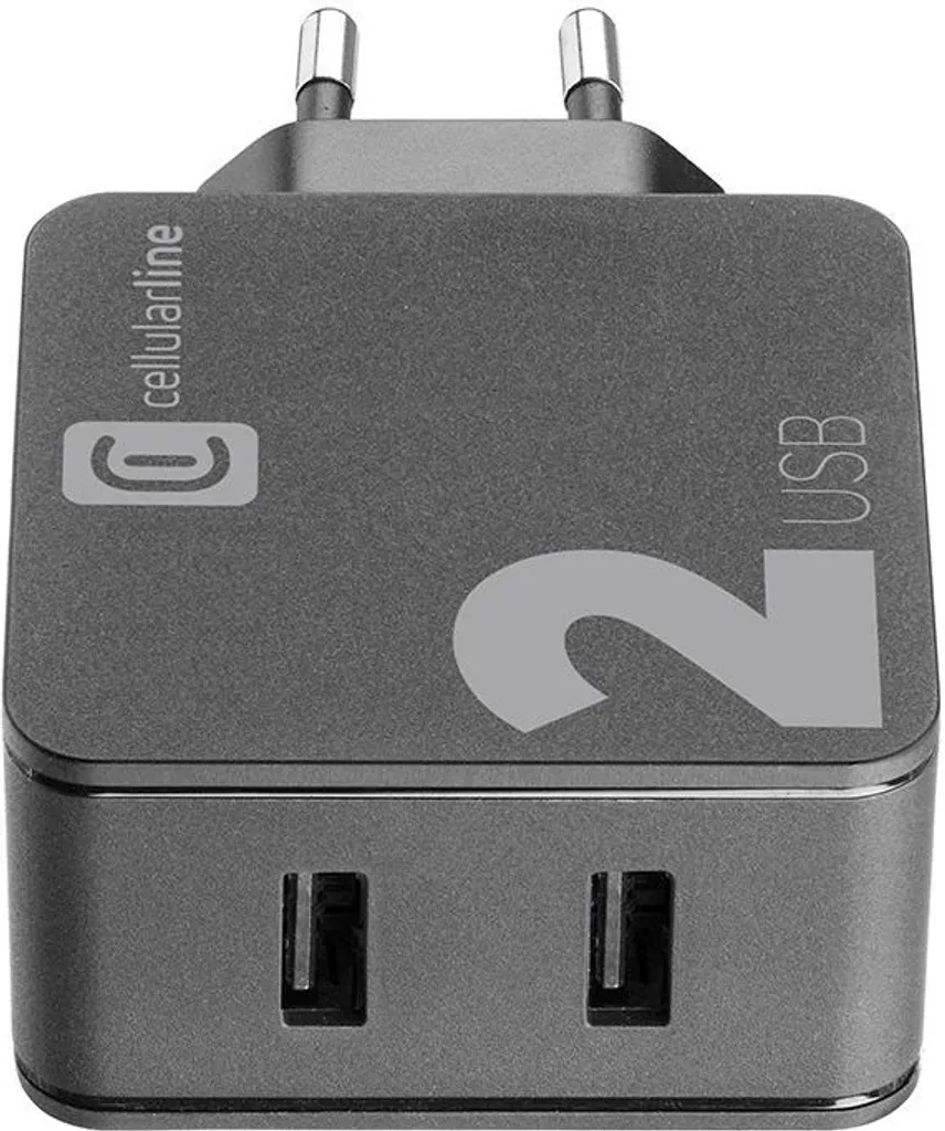 Cellularline Multipower 2: Caricabatterie Auto USB per iPhone e Samsung - 4