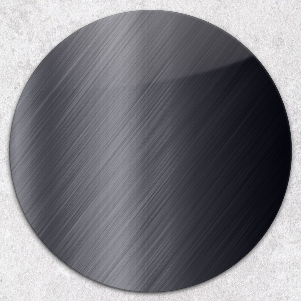 Glas-Herdabdeckplatten Glaskeramikkochfeld-Abdeckung Spritzschutz Glas Runden Schneidebrett fi40 cm - Metall