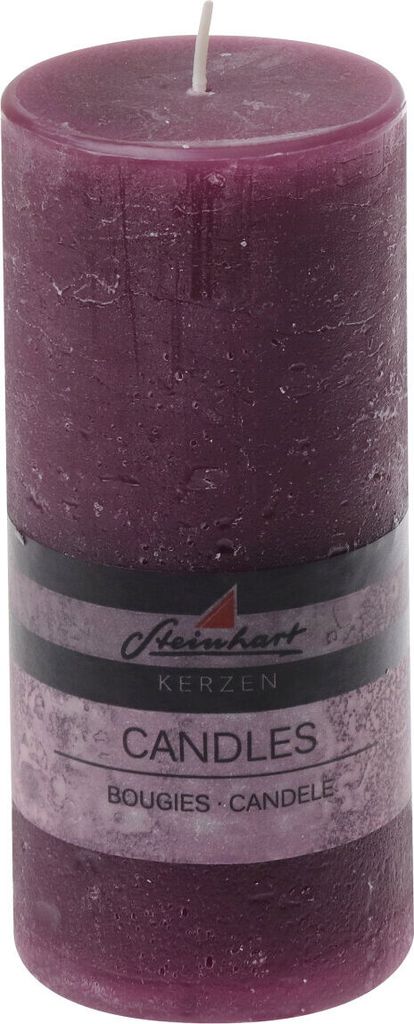 Stumpenkerze "Raureif" Brombeer 150/68 mm Steinhart Kerzen Produktbild 