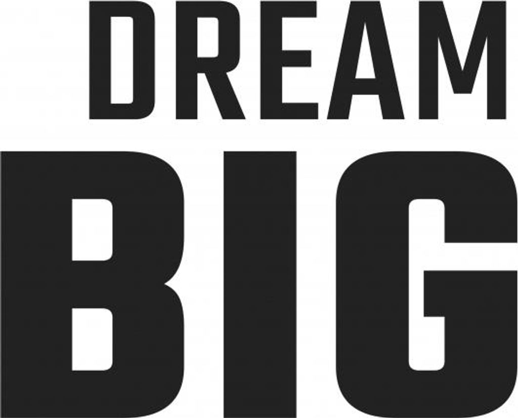 Plakat 20x30cm Mit Schriftzügen Moderner Spruch Dream Big