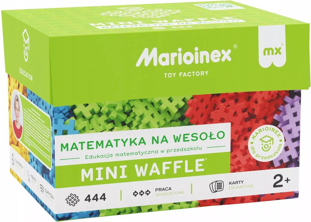 Marioinex Mini Waffle Edu Matematyka na wesoło 444 elementy Zdjęcie produktu 