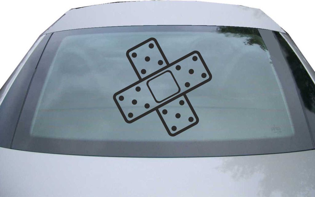 Indigos UG - Aufkleber Heckscheibe & Motorklappe DE2120 - schwarz - 600x600 mm - JDM Pflaster - Auto Scheiben Fenster Heckklappe Tuning Racing JDM ...