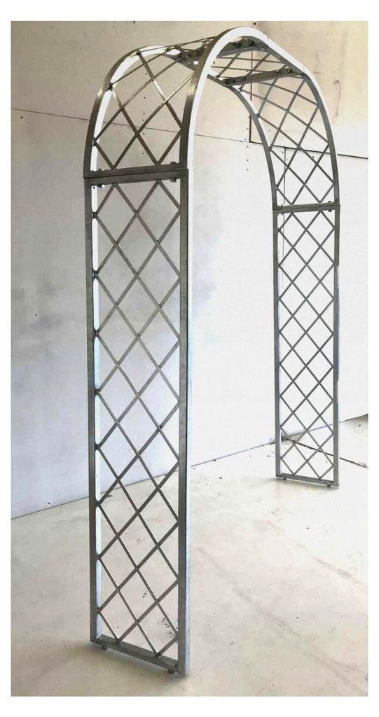 Stabiler Rundbogen Rosenbogen Bozen 190/220 Feuerverzinkt 190 cm breit aus schwerem Metall