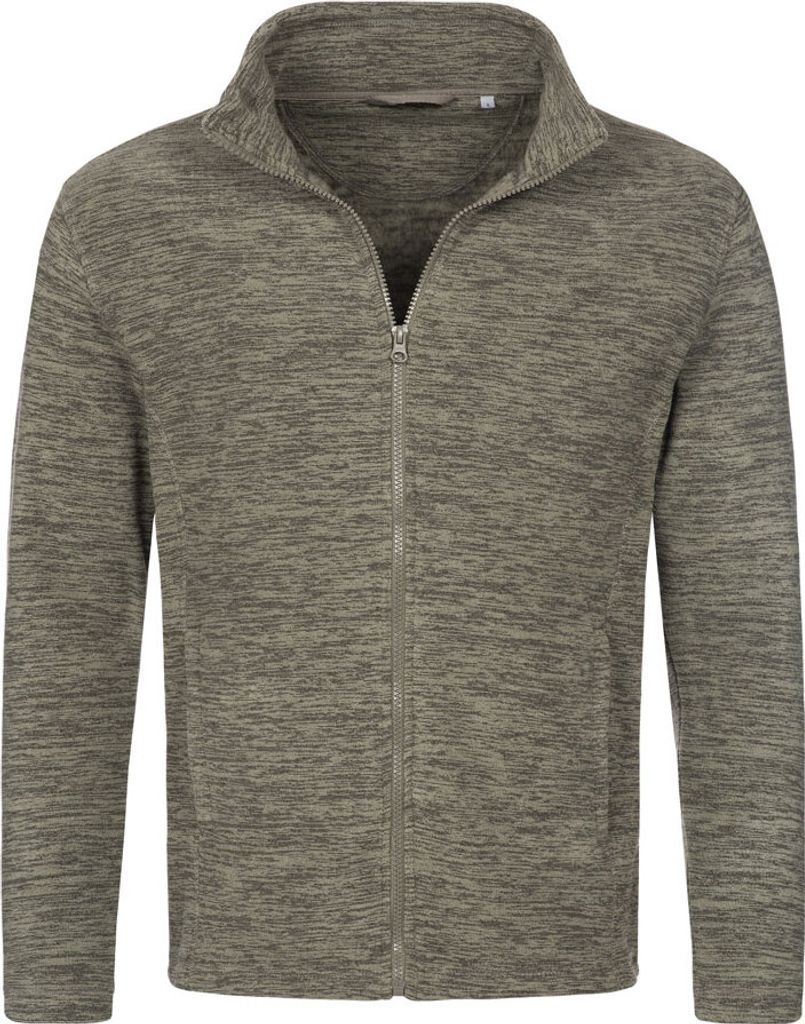 Stedman - Active Melange Fleece Jacket - Olive Melange - XXL