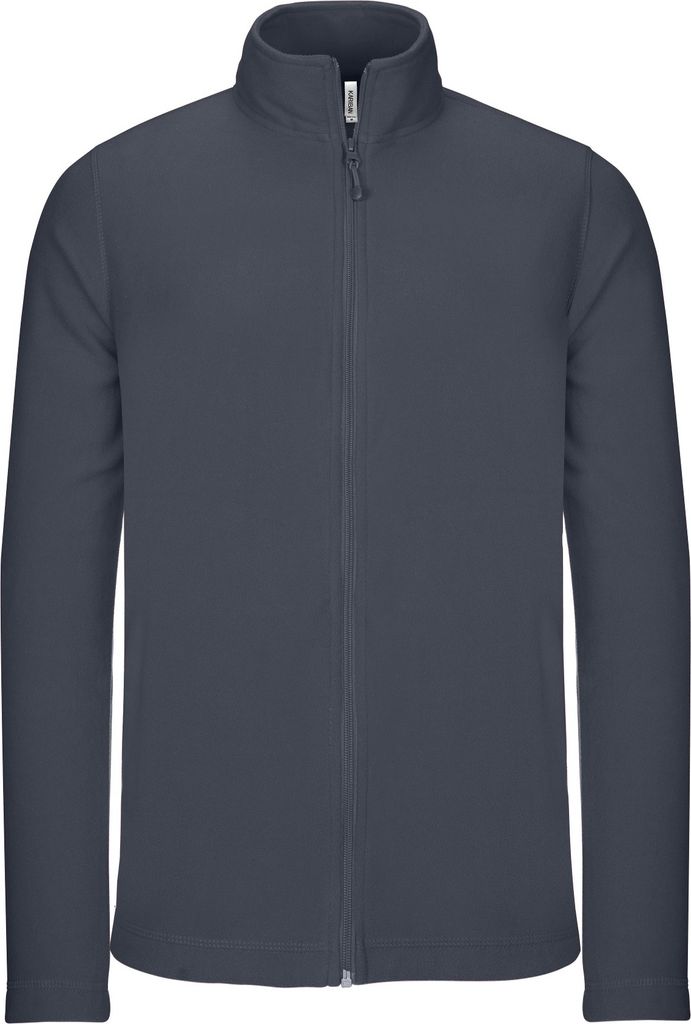 Kariban Herren Mikro-Fleece Jacke RW5625 (S) (Konvoy Grau)