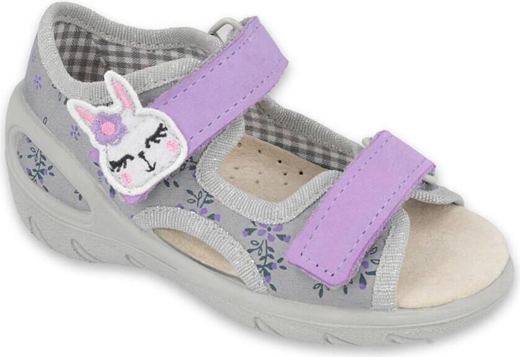 Kinderschuhe Sandalen Befado Lederdecksohle Grau 25