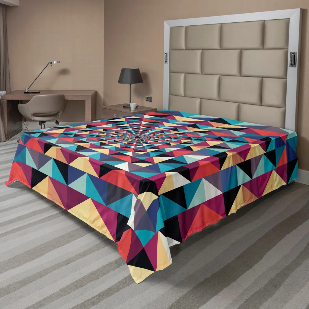 Drap de lit décoratif 260 cm effet patchwork pour rafraîchir sa chambre