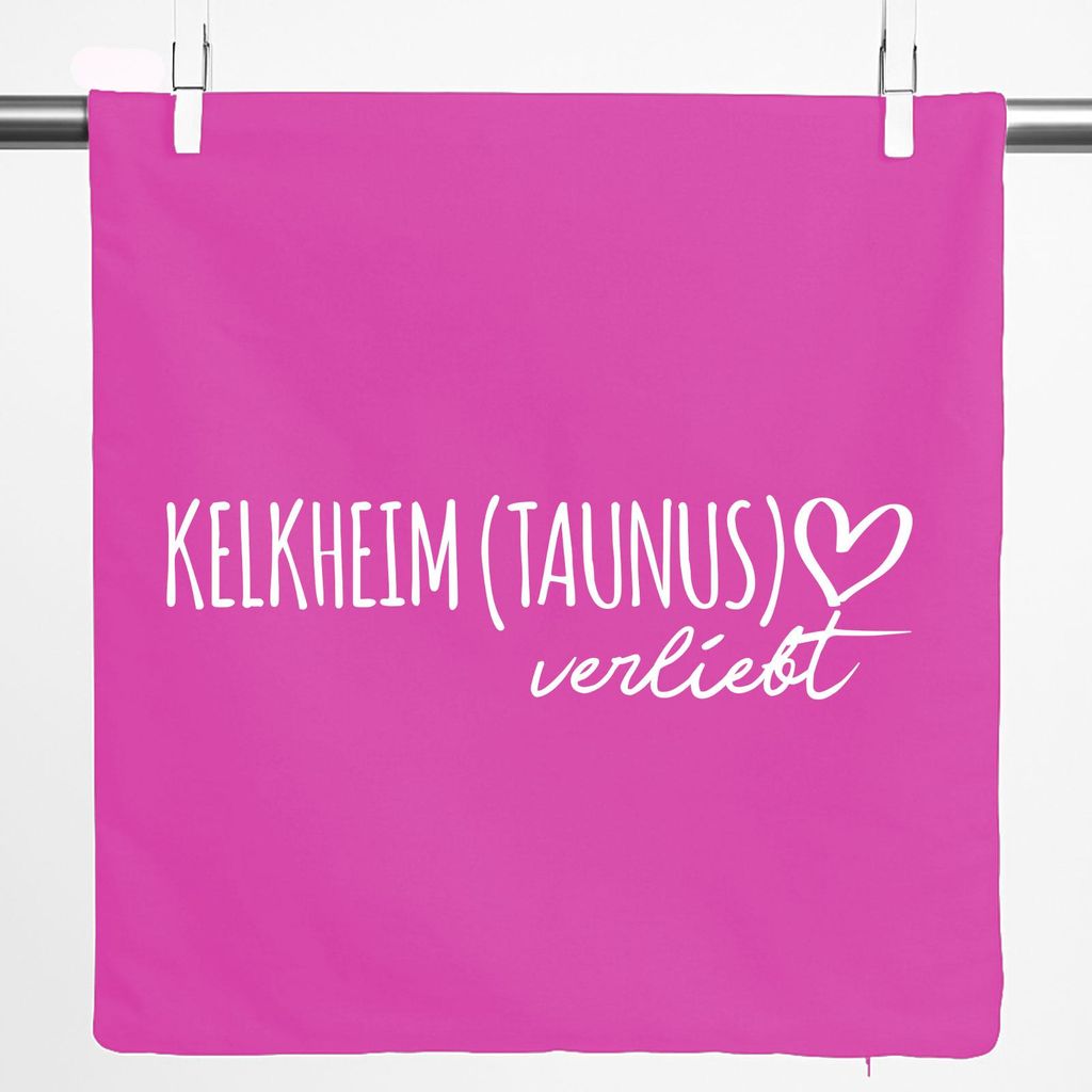 Huuraa Kissenbezug Springe verliebt 40x40cm Fuchsia Produktbild 
