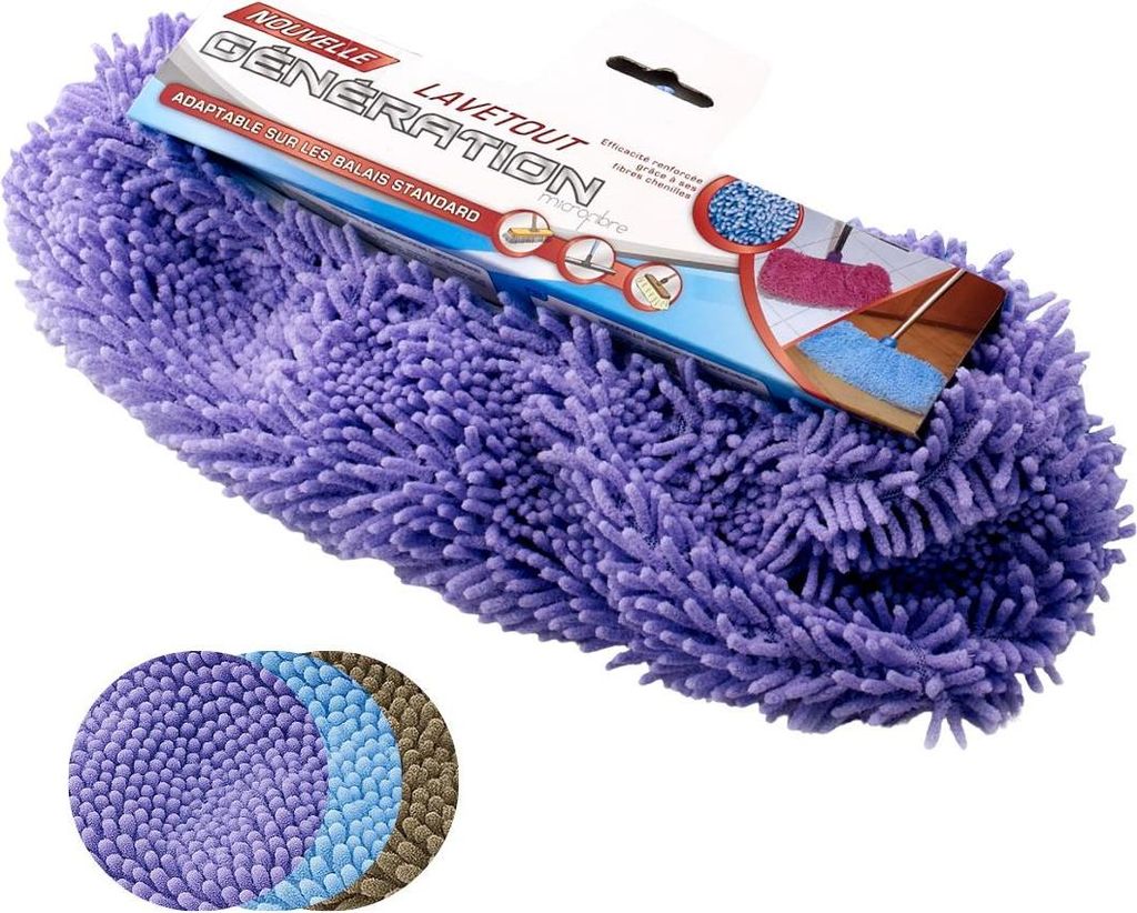 Mikrofaser-Waschmaschine - VENTEO - Ideal zum Reinigen, Abstauben und Polieren aller Ihrer Böden. Kann nass oder trocken verwendet werden, pflegel...