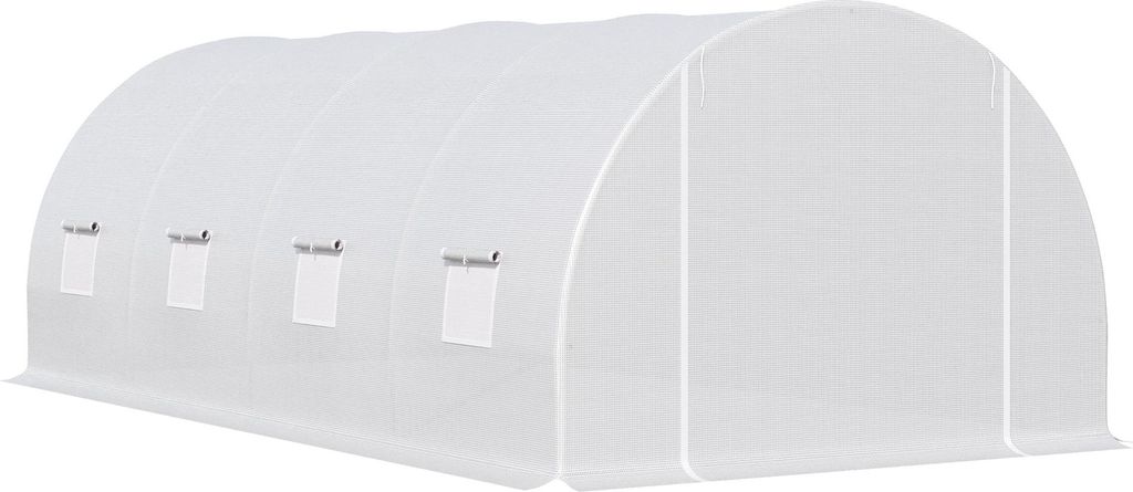 Szklarnia Outsunny 595x300x200cm, tunel foliowy na pomidory Zdjęcie produktu 