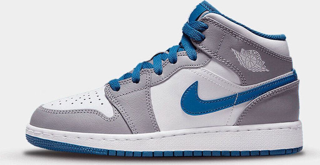 Nike Jordan 1 Mid True Blue Light Cement Smoke Grey Navy Produktbild 