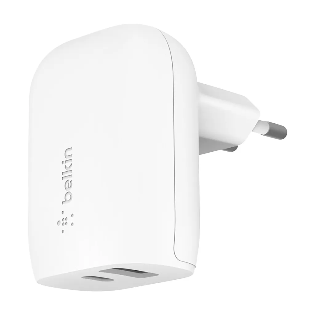 Chargeur Mural Double USB Belkin WCB007vfWH 12W pour Smartphone Blanc