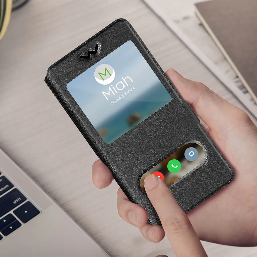 Custodia Professionale Avizar 3XL Extra Slim Nera per Smartphone - 3