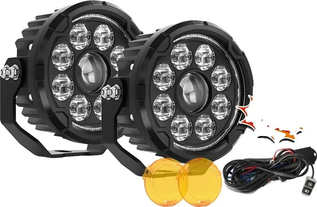 Lumière de travail LED IP68 ultra-étanche 5 pouces 6500K combiné blanc