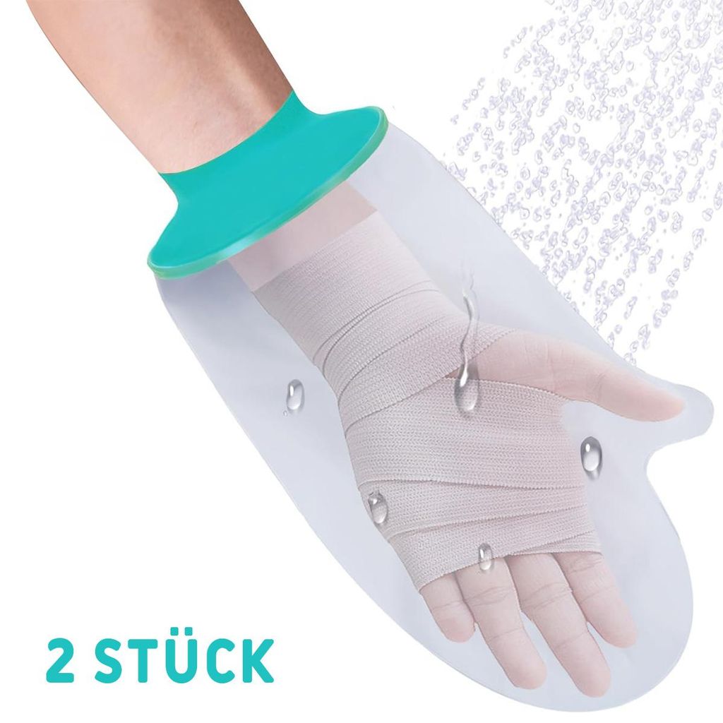 Wasserdichter Gipsverbandüberzug für Hand, Gips Schutz für Dusche nach Operationen, Gipsverbandhülle für Erwachsene zum Duschen, für Handgelenk