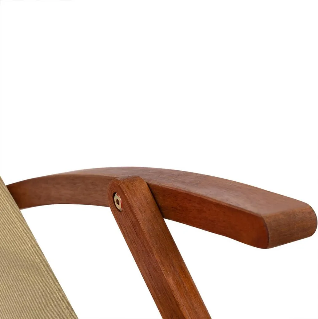 Chaise longue SIENA beige structure robuste 102cm - Transat ergonomique - 10