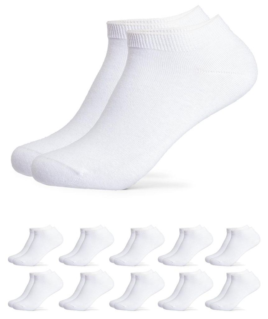 Occulto Damen & Herren 100% Baumwolle Sneaker Socken 10er Produktbild 