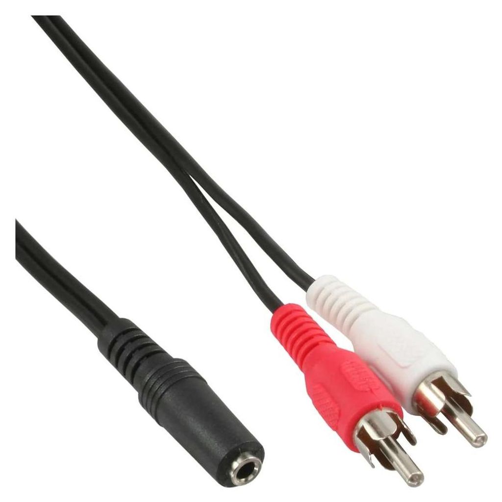 InLine® 89940A Cinch/Klinke Kabel, 2x Cinch Stecker an Productafbeelding 
