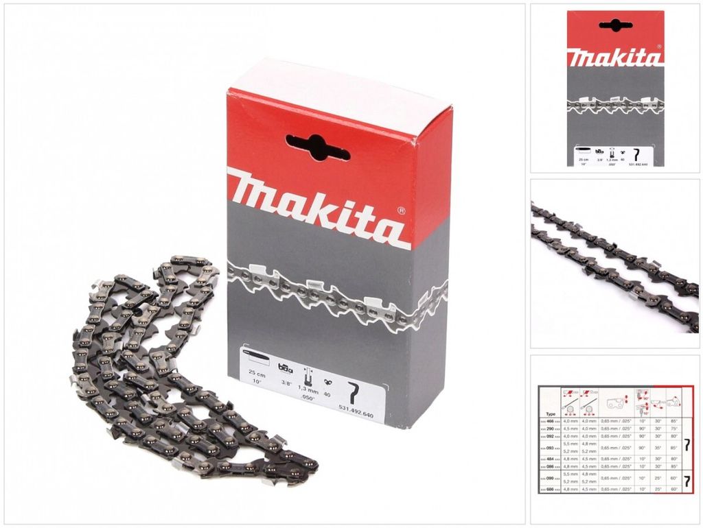 Makita Ersatzkette 25 cm 1,3mm 3/8" für DUC 252 Z ( Produktbild 
