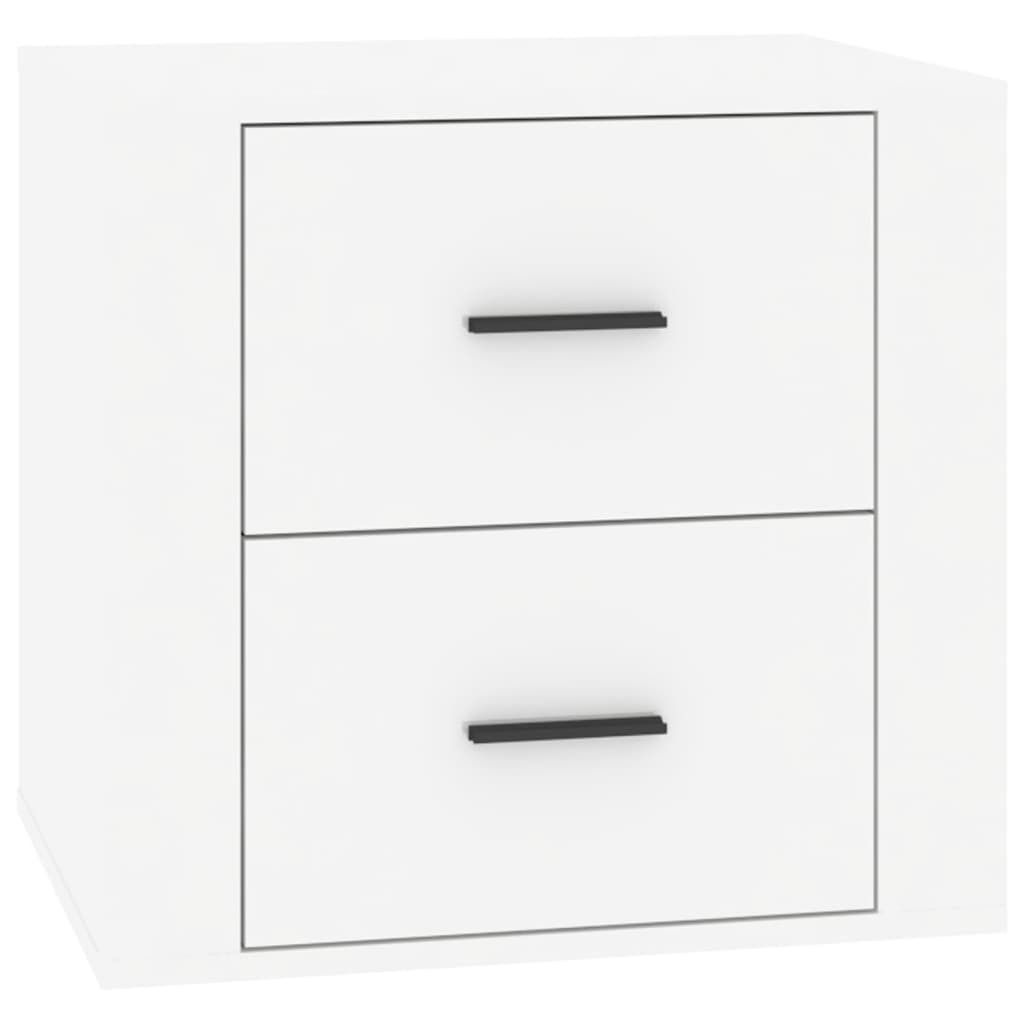 vidaXL Table de nuit blanc brillant 50x39x47 cm Image du produit 